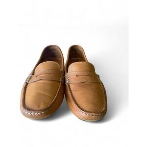 Mercanti Fiorentini Women's Tan Leather Driving Loafers Moccasins 7B Brazil